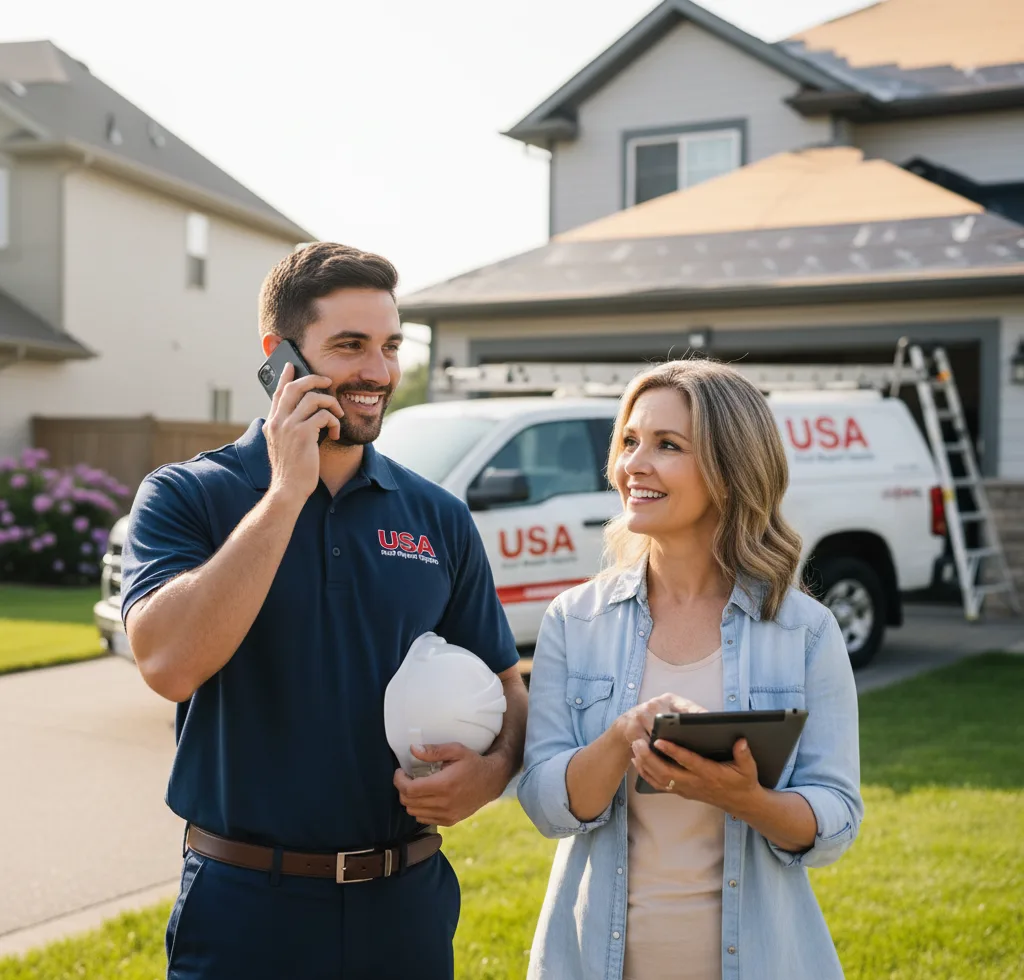 USA Roof Repair Experts customer support in Holderness